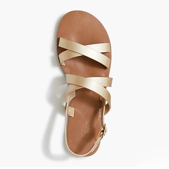 J. Crew Strappy Cross-Strap Slide Sandals - Picture 5 of 7